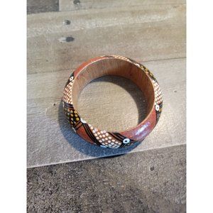 Wooden bracelet‎ diamond pattern jewelry